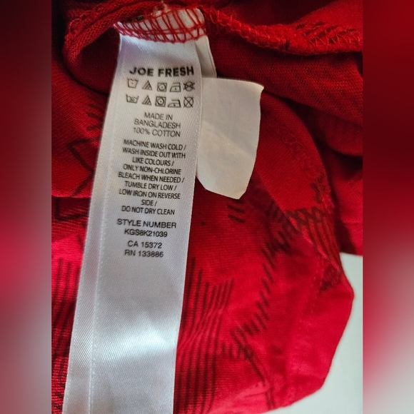 Joe Fresh Kid's Maple Leaf Printed Canada Red Tank Top size 14 extra large xl - Picture 4 of 6